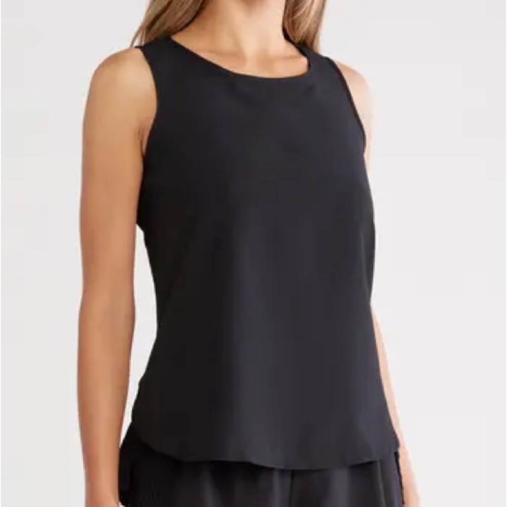 NWT Marika Black Sleeveless Manny Top | Size M